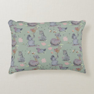 Eleze Elephant & Polka Hen Boganhues Accent Kussen