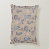 Eleze Elephant & Polka Hen Boganhues Accent Kussen (Achterkant (Verticaal))