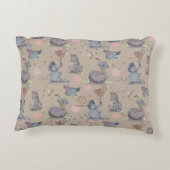 Eleze Elephant & Polka Hen Boganhues Accent Kussen (Achterkant)