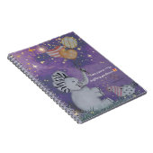 "Eleze Elephant & Polka Hen" Boganhues cover Notitieboek (Rechterzijde)