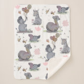 "Eleze Elephant & Polka Hen" Boganhues Deken (Voorkant)