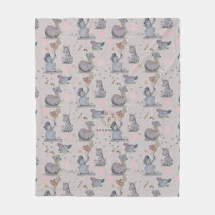 "Eleze Elephant & Polka Hen" Boganhues Deken