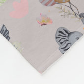 "Eleze Elephant & Polka Hen" Boganhues Deken (Hoek)