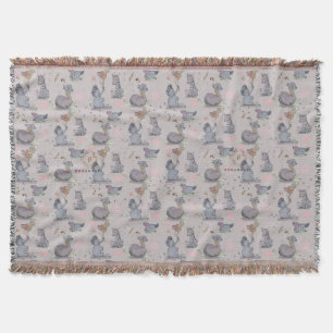 "Eleze Elephant & Polka Hen" Boganhues Deken