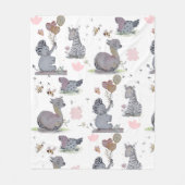 "Eleze Elephant & Polka Hen" Boganhues Deken (Voorkant)