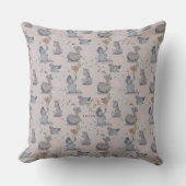 "Eleze Elephant & Polka Hen" Boganhues Deken Kussen (Voorkant)
