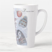 "Eleze & Friends" Boganhues Print Water Bottle Latte Mok (Rechts)