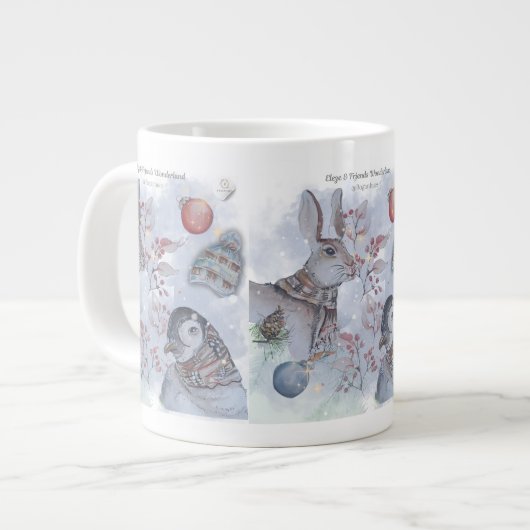 Eleze & Friends Series Boganhues Print Grote Koffiekop (Links)