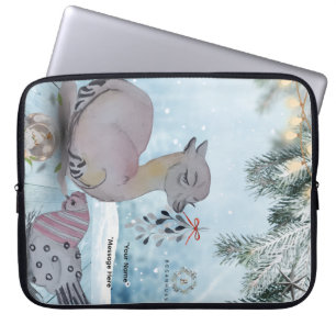 "Eleze stijl Llama & Polka Hen" Boganhues Hoesje Laptop Sleeve