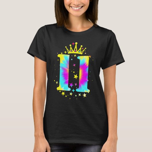 Elf 11-jarige meisjes 11e billen t-shirt (Voorkant)