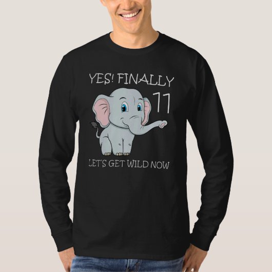 Elf 11e verjaardag Cake Elephant Zookeeper T-shirt (Voorkant)