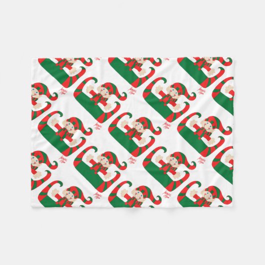 Elf 1 fleece deken (Voorkant (Horizontaal))
