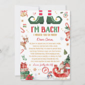 Elf Aankomst Kerst Ik Ben Terug Briefkaart (Voorkant)