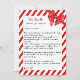 Elf Aankomstbrief | Speciale Levering van Noordpoo Feestdagenkaart