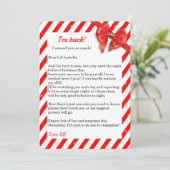 Elf Aankomstbrief | Speciale Levering van Noordpoo Feestdagenkaart (Staand voorkant)