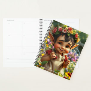 Elf Aardbeienkalender Planner