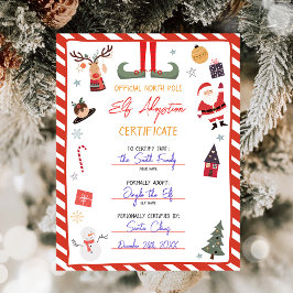 Elf Adoptie Certificaat Adopteer een Elf Kerstmis