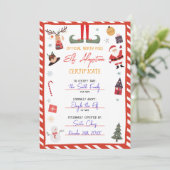 Elf Adoptie Certificaat Adopteer een Elf Kerstmis Kaart (Staand voorkant)