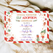 Elf Adoptie Certificaat Adopteer een Elf Kerstmis Kaart