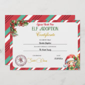 Elf Adoptie Certificaat Kaart (Voorkant / Achterkant)