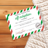 Elf Adoptie Certificaat Ondertekend Door Sinterkla