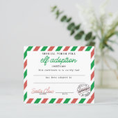 Elf Adoptie Certificaat Ondertekend Door Sinterkla (Staand voorkant)