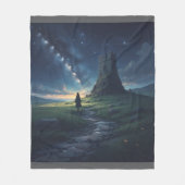 Elf Ancient Ireland Night Sky Fleece Blanket (Voorkant)