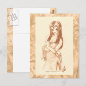 Elf (anime stijl) briefkaart (Voorkant / Achterkant)