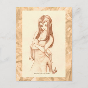 Elf (anime stijl) briefkaart