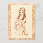 Elf (anime stijl) briefkaart (Voorkant)