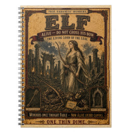 Elf, Antiek Circusmonster Notitieboek