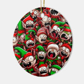 Elf-apocalyps-Ornament Keramisch Ornament (Links)