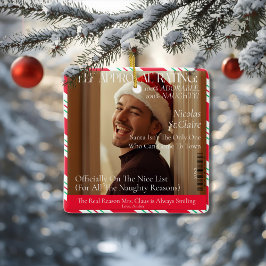 Elf Approval Rating Magazine Boyfriend Keramisch Ornament