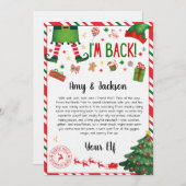 elf arrival letter - elf welcome letter kaart (Voorkant / Achterkant)