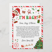 elf arrival letter - elf welcome letter  kaart (Voorkant / Achterkant)