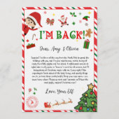 elf arrival letter - elf welcome letter  kaart (Voorkant)