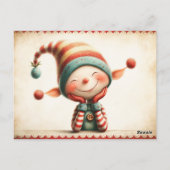Elf Arrival Letter | North Pole Welcome Message Briefkaart (Achterkant)