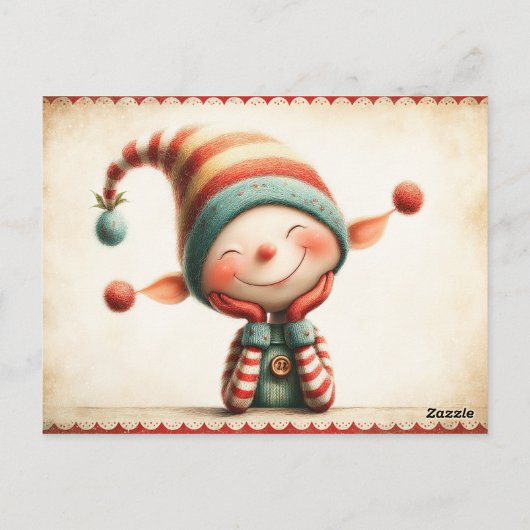 Elf Arrival Letter | North Pole Welcome Message Briefkaart (Achterkant)