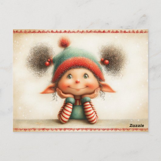 Elf Arrival Letter | North Pole Welcome Message Briefkaart (Achterkant)