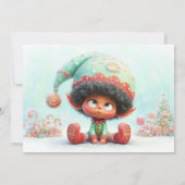 Elf Arrival Letter | North Pole Welcome Message Kaart (Achterkant)