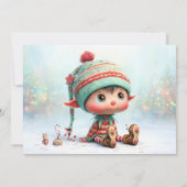 Elf Arrival Letter | North Pole Welcome Message Kaart (Achterkant)