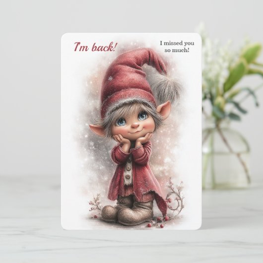 Elf Arrival Letter | Special Delivery from the Nor Feestdagenkaart (Staand voorkant)