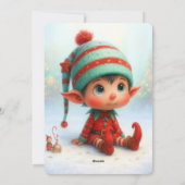 Elf Arrival Letter | Special Delivery North pole Feestdagenkaart (Achterkant)