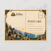 Elf, Art Deco Mythisch Briefkaart (Achterkant)