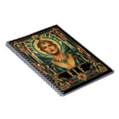 Elf, Art Deco Mythisch Notitieboek (Rechterzijde)
