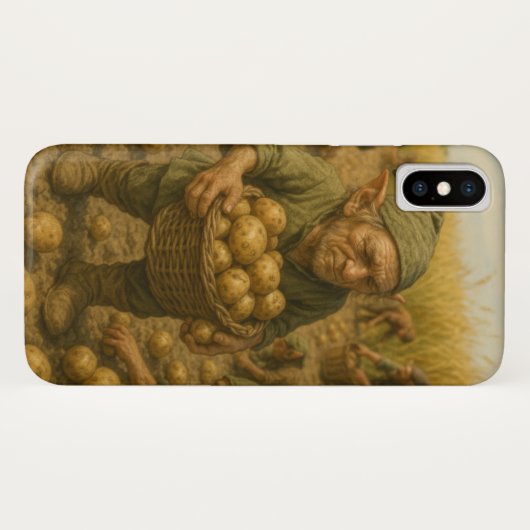 Elf at the potato harvest Case-Mate iPhone case (Achterkant (horizontaal))