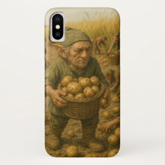 Elf at the potato harvest Case-Mate iPhone case