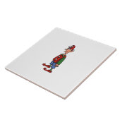 Elf Attention witte grote keramische tegel Tegeltje (Zijkant)