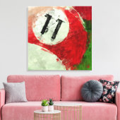 Elf Ball Billiards Abstract Canvas Afdruk (Insitu (Woonkamer))
