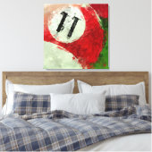 Elf Ball Billiards Abstract Canvas Afdruk (Insitu (Slaapkamer))